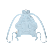 PLEATSMAMA New Bow Backpack Light Blue
